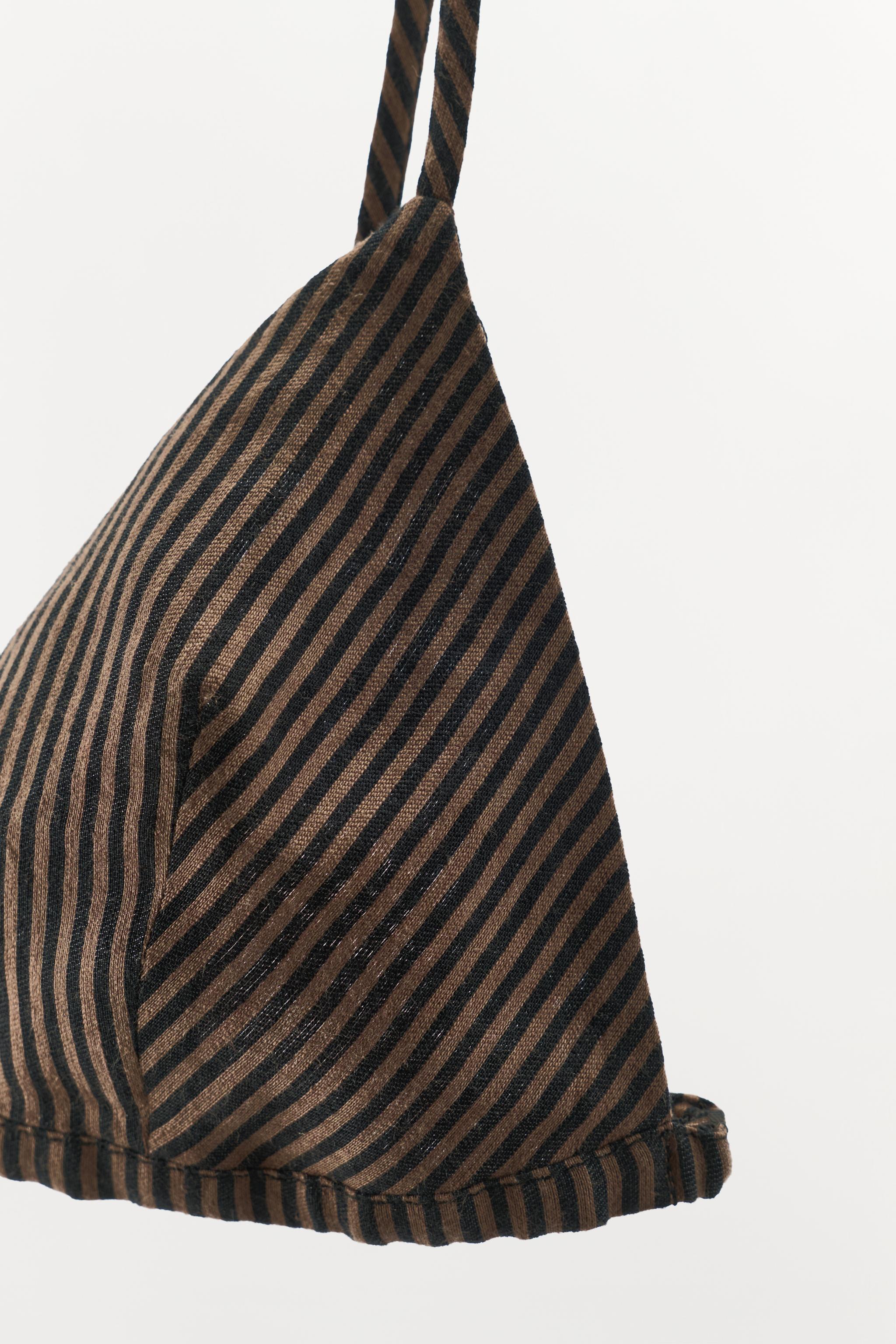 SOUTIEN-GORGE TRIANGLE AVEC LIN RAYÉ